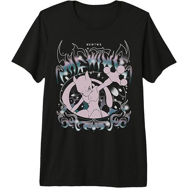 Amazon.com: Pokémon - Mewtwo Grunge Oversized T-Shirt : Clothing